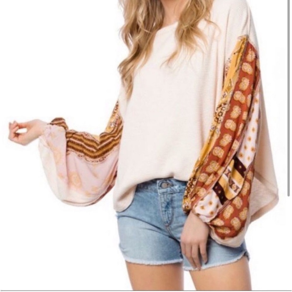 FREE PEOPLE Blossom Thermal
Top In Rose size XS